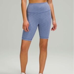 LULULEMON WUNDER TRAIN HIGH-RISE SHORT 8" in Heathered Water Drop size 6